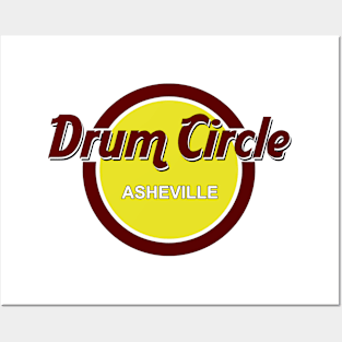 Asheville Drum Circle Logo Posters and Art